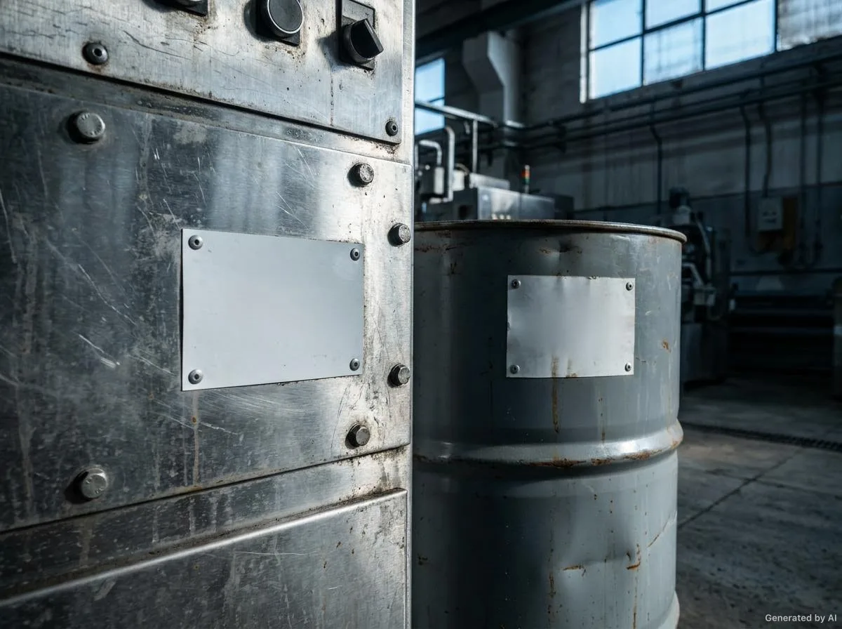 Durable labels used on industrial equipment and in warehouse environments